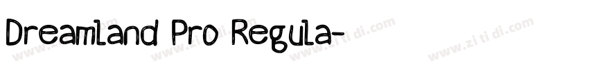 Dreamland Pro Regula字体转换